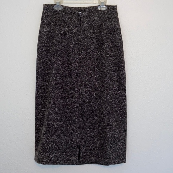 TRIBAL High Waisted Black and White Tweed Business Skirt with Pockets - 6 - Picture 2 of 9